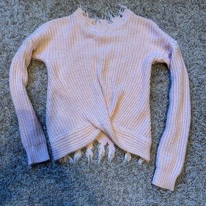 Daytrip youth pink sweater
